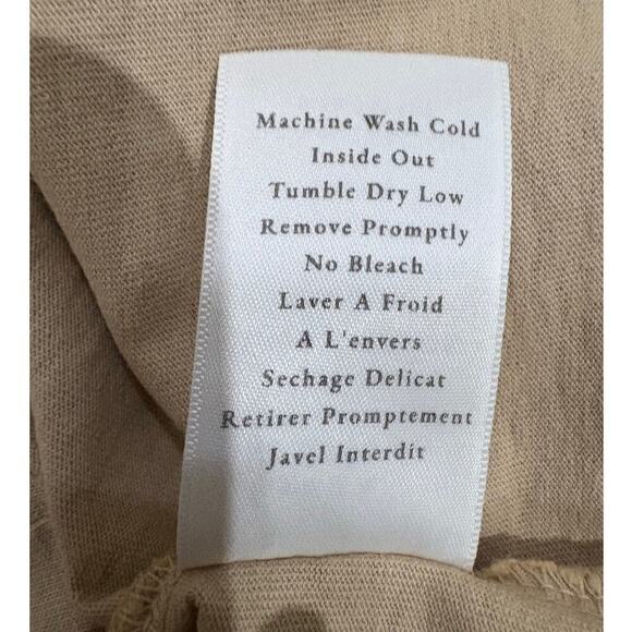 Frank & Eileen Nicole Henley Dress Heritage Jersey Cotton In Sand Size XS - Picture 11 of 11